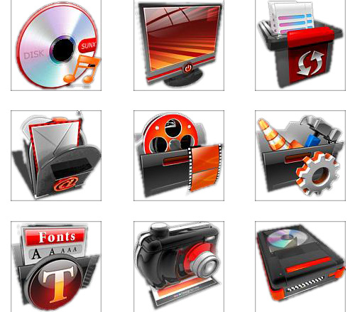 Dark Shine Windows Icons