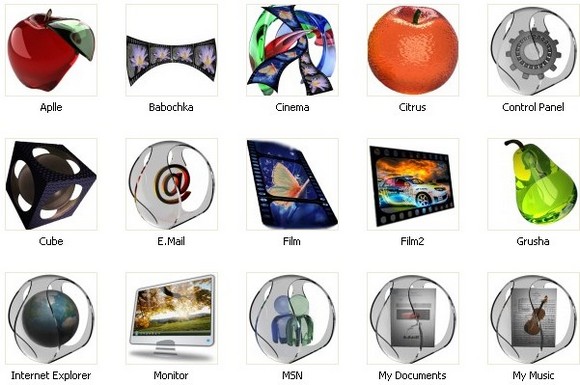 Glass Pack Icons